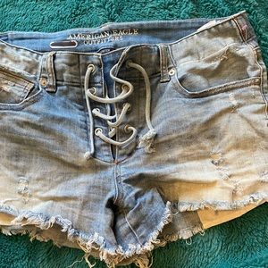 American eagle tie up shorts